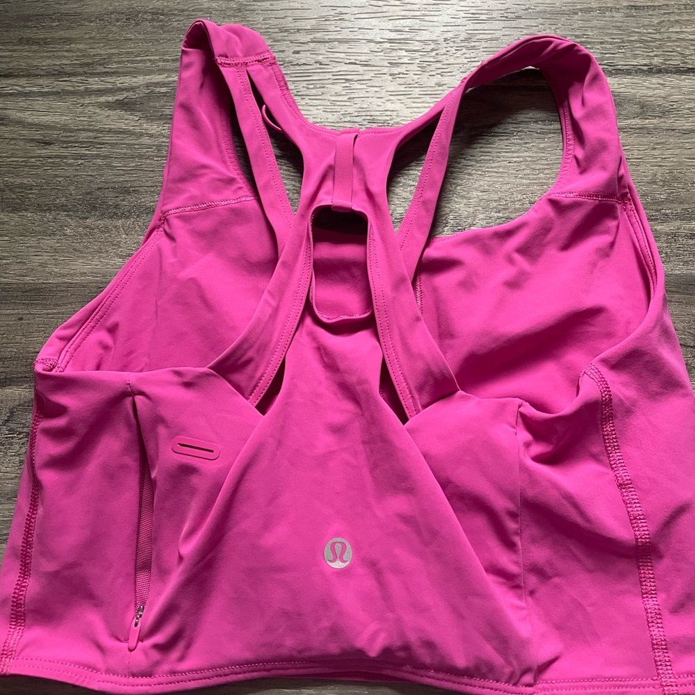 Lululemon sports bra - sonic pink size 8